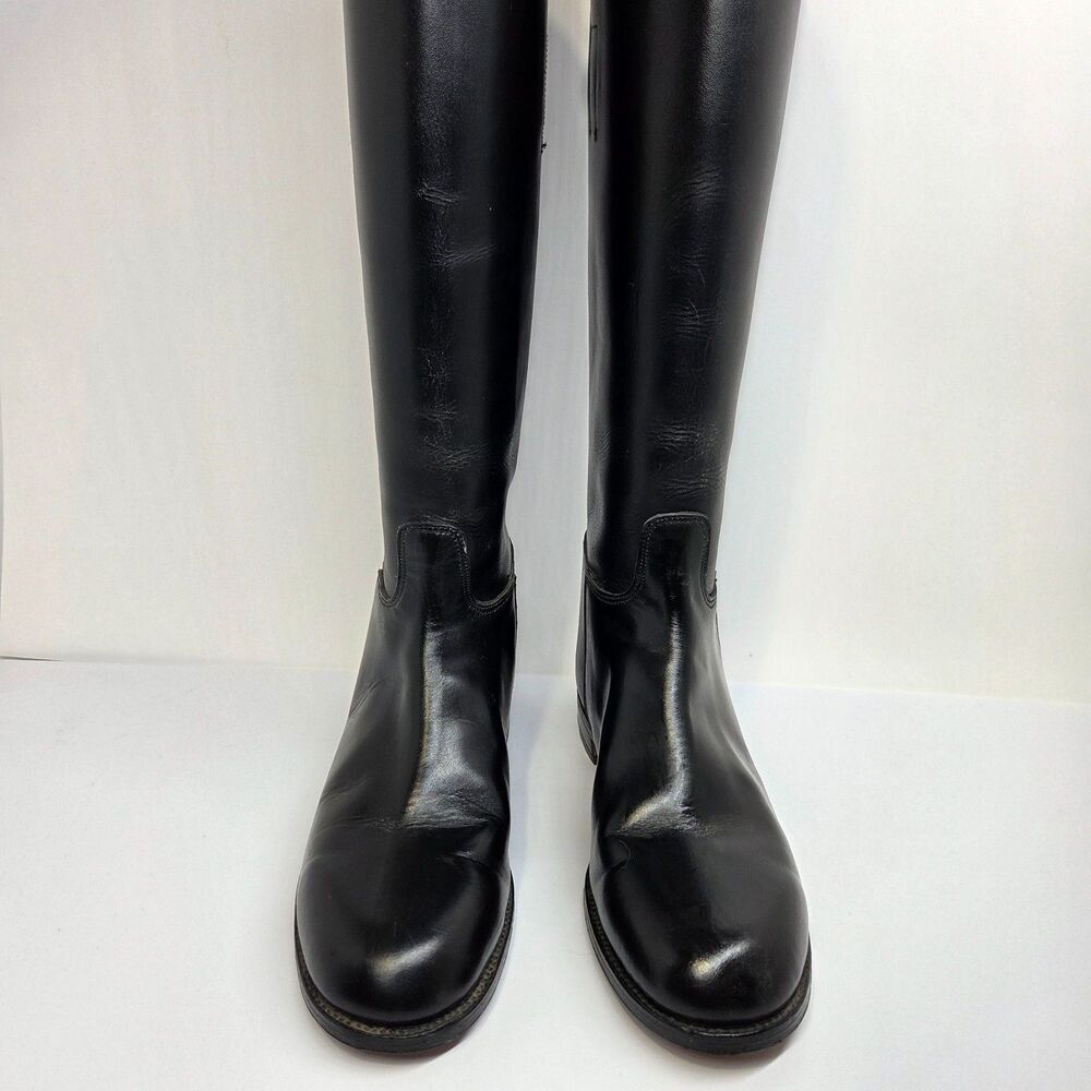 Marlborough Boot Co.Style C565 Mens Black Knee High Equestrian Boots Size 6 D
